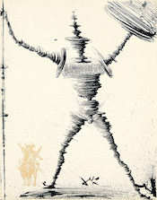 サルバドール・ダリ《ドン･キホーテ》（「ドン･キホーテ」シリーズより）1957年