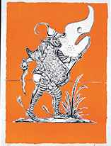 サルバドール・ダリ《ガルガンチュアとパンタグリュエル》1973年 カラーリトグラフ／和紙