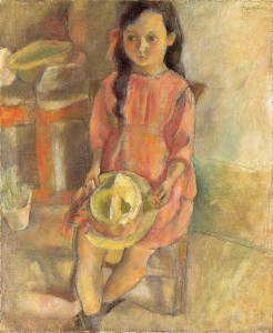 ジュール･パスキン《帽子を持つ少女》1924年　諸橋近代美術館