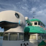 猪苗代湖のシンボルかめ丸＠猪苗代観光船