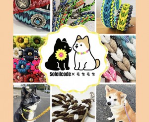 【H27】Soleilcode × もちもち：散歩がカラフルに！ パラコード首輪やリード他