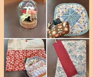 【H30】Thanks＆Praise：パッチワークで作成した 布小物、輸入雑貨他