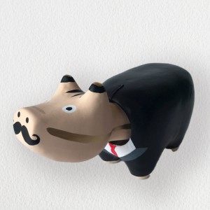 ひげべこ「タキシード」