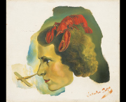 Portrait of Gala with Lobster
